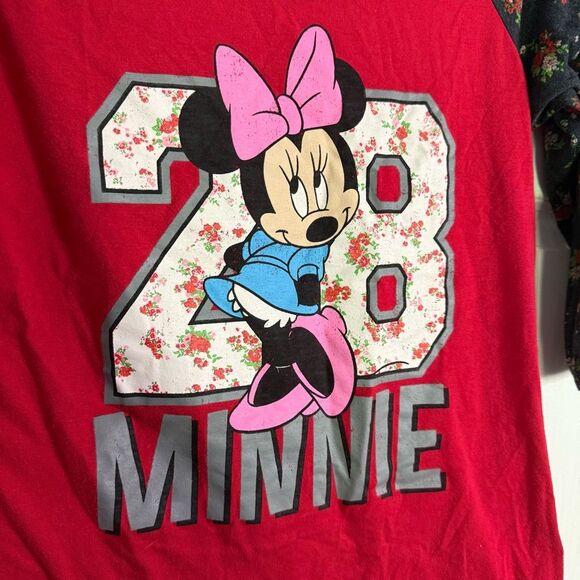 Disney Minnie Mouse Bright Red Junior Top Large - Picture 5 of 7